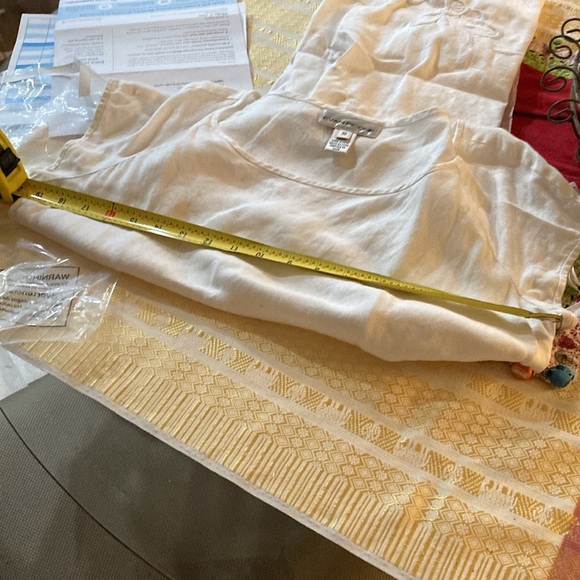 Long white linen dress - Picture 13 of 14